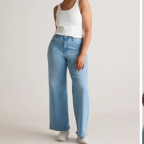 Quince Denim - Quince Bella Stretch Wide Leg Jeans Size 32 NWT